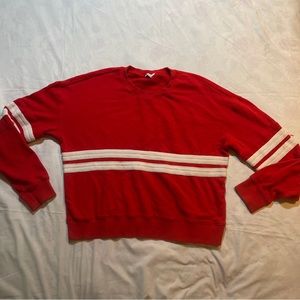 Splendid Women's Retro Y2K Red & White Sweatshirt Size Small